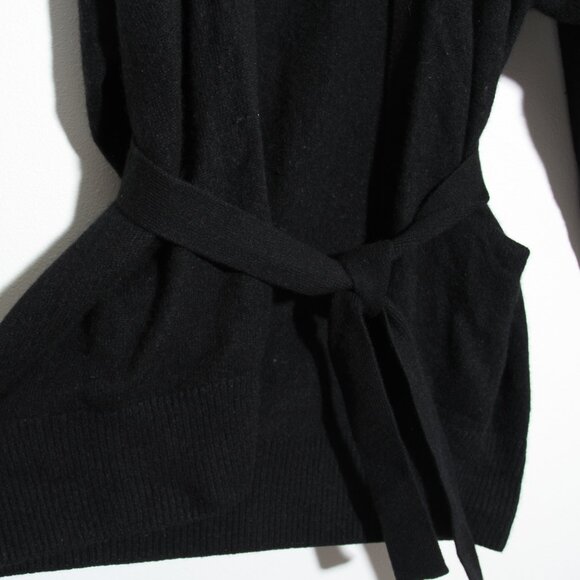 J. Crew 100% Cashmere Relaxed-Fit Open Cardigan Sweater Belted Size Medium Large - Picture 7 of 16